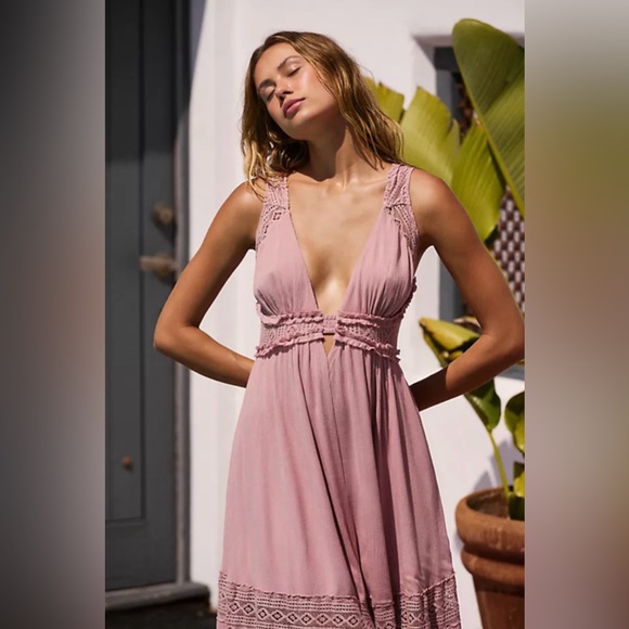 Free People Hadlee Maxi Dress Size Large - Picture 3 of 13